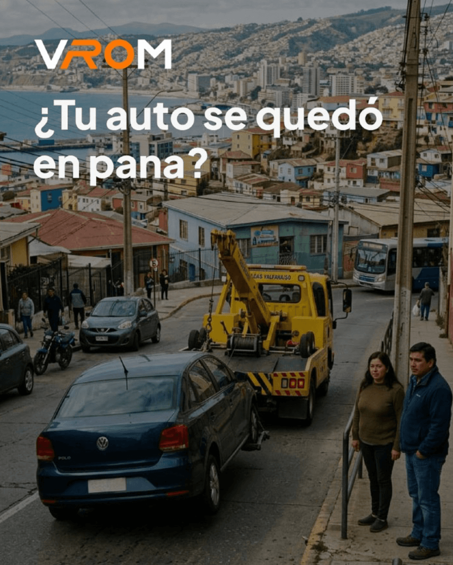 Vrom Chile — publicación Instagram (auto pana)
