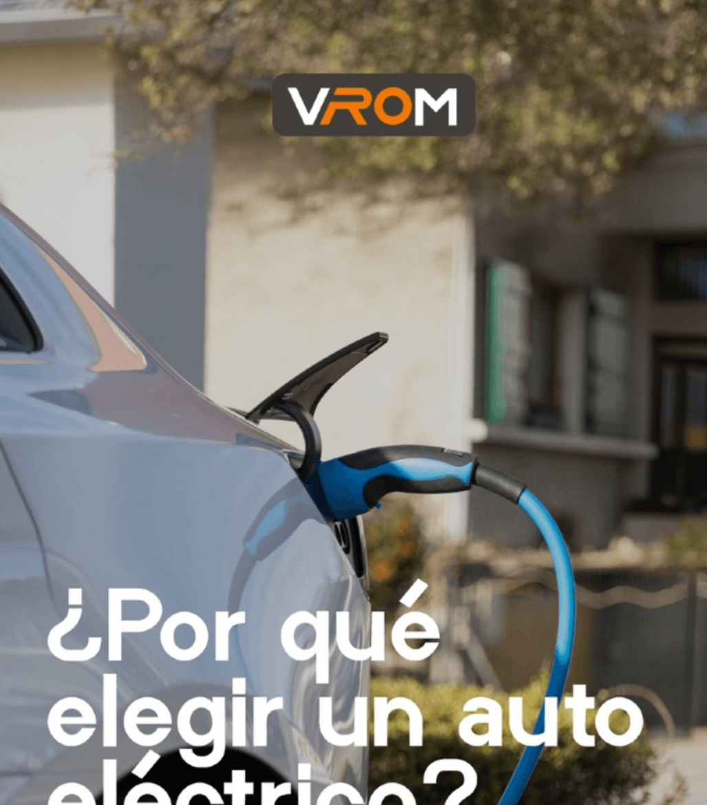 Vrom Chile — publicación Instagram (auto eléctrico)