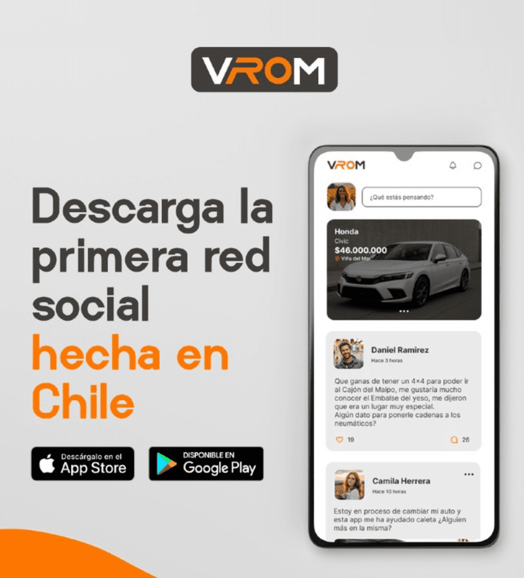 Vrom Chile — publicación Instagram (descarga)