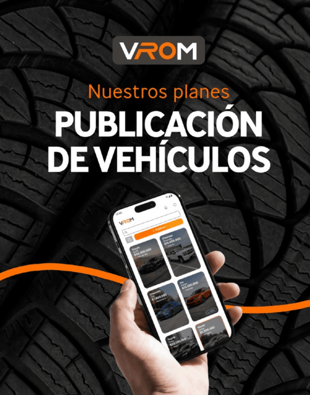 Vrom Chile — publicación Instagram (publicación de vehículos)