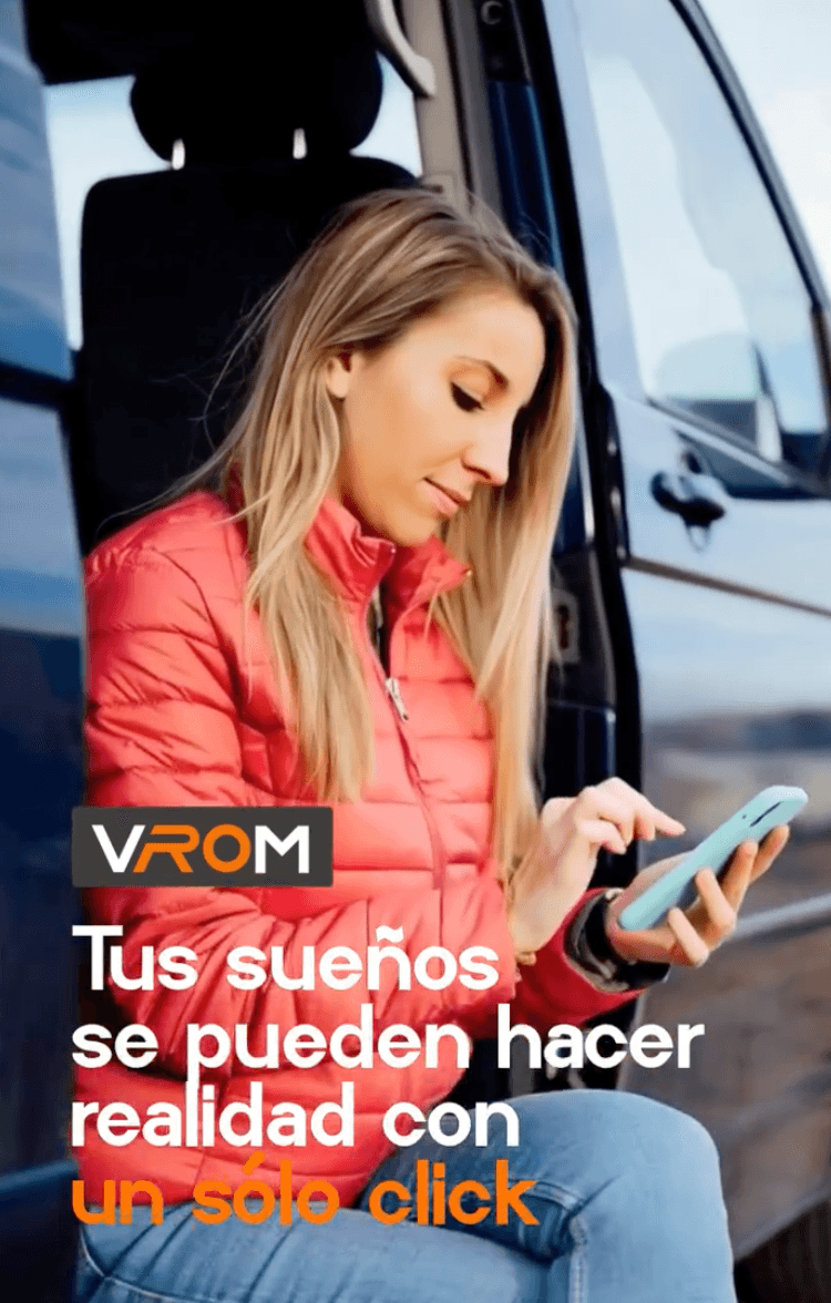 Vrom Chile — publicación Instagram (un click)