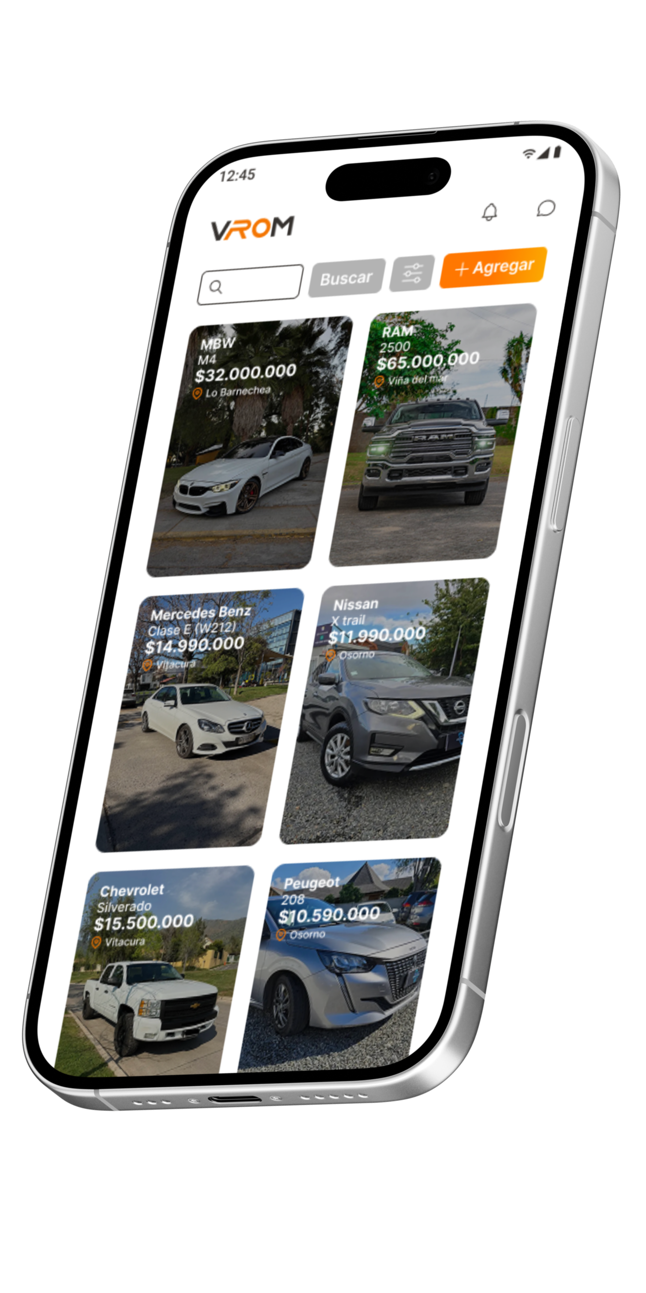 Vista de detalle de una publicación motor en VROM con información estructurada para compradores